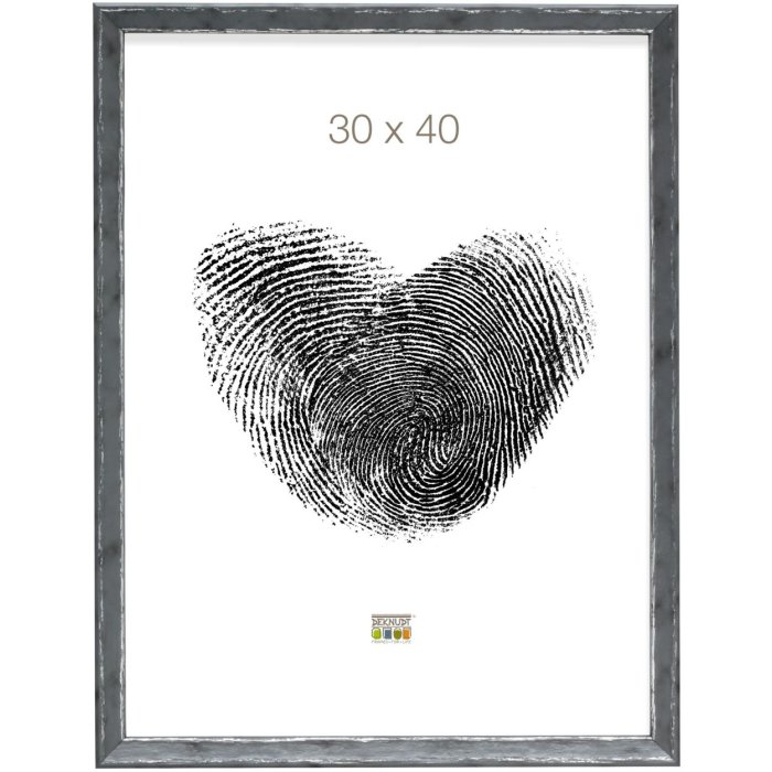 S46DF7 Рамка для фотографій сіра зі сріблястим кантом 18x24 см