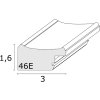 S46EA3 Деревяна рамка золотого кольору 18x24 см
