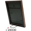 S46HF3 Деревяна рамка коричневого кольору з хвилястою поверхнею 24x30 см