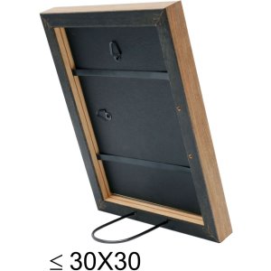 S46JH1 Деревяна рамка білого кольору з кромкою під дерево 13x18 см