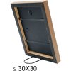 S46JH2 Деревяна рамка чорного кольору з кромкою під дерево 20x30 см