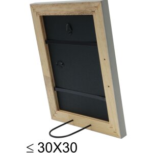 S46KF7 Деревянная рамка серого цвета с перламутровой отделкой 30x30 см