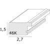 S46KF7 Деревянная рамка серого цвета с перламутровой отделкой 30x30 см
