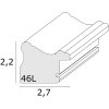 S46LF3 Фоторамка бежевая, окрашенная в деревенском стиле 20x25 см