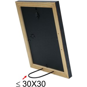 S46MF2 Черная деревянная рамка с обветренной отделкой 15x20 см