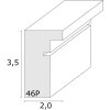 S46PH3 Деревянная рамка бежевого цвета с деревянным кантом 18x24 см