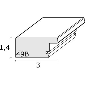 S49BH1 Рамка для картини в кольорі натурального дерева 20x30 см