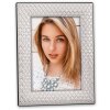 Металлическая фоторамка S144 серебристая глянцевая 13x18 см