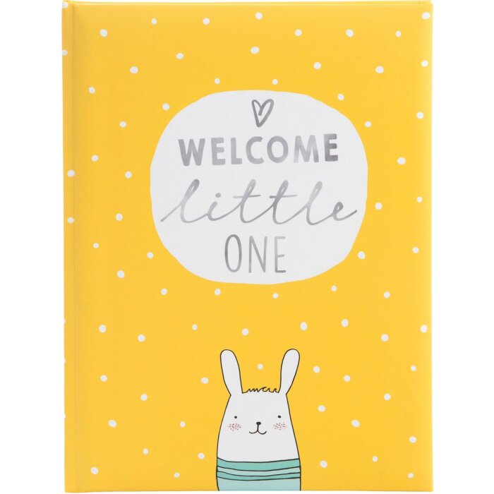 Дитячий щоденник Goldbuch Welcome little one жовтий 21x28 см 44 ілюстровані сторінки