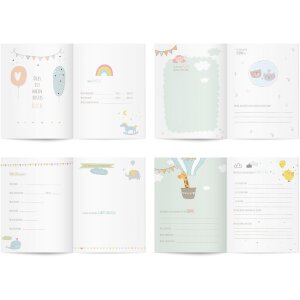 Дитячий щоденник Goldbuch Welcome little one жовтий 21x28 см 44 ілюстровані сторінки