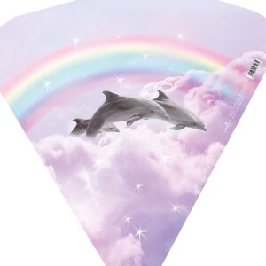 Шкільний конус 35 см дельфіни