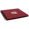 HNFD Спіральний альбом Khari rosso ребристий 24x25 см 50 чорних сторінок