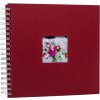 HNFD Альбом на спирали Khari rosso ребристый 24x25 см 50 белых страниц