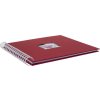 HNFD Альбом на спирали Khari rosso ребристый 24x25 см 50 белых страниц