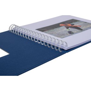 HNFD Альбом на спирали Khari jeans ribbed 24x25 см 50 белых страниц