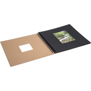 HNFD Спіральний альбом Khari kraft 33x33 см 50 чорних сторінок