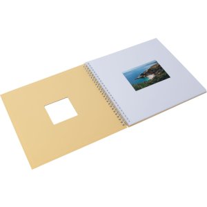 HNFD Спіральний альбом диня Харі ребристий 33x33 см 50 білих сторінок