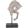 Clayre & Eef Decoration Скульптура лошади серая полирезин 28x12x43 см 6PR2652