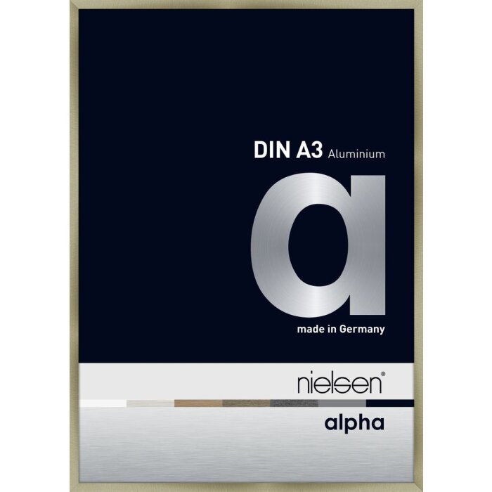 Алюмінієва фоторамка Nielsen Alpha 29,7x42 см з матової нержавіючої сталі
