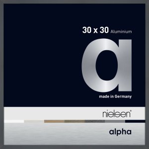 Алюмінієва фоторамка Nielsen Alpha 30x30 см темно-сіра...