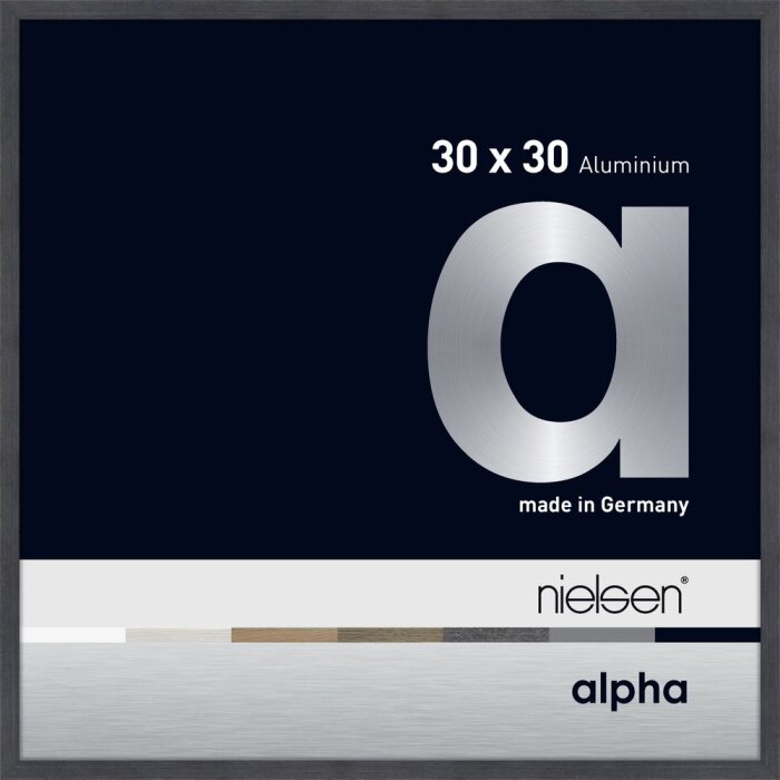 Алюминиевая фоторамка Nielsen Альфа 30x30 см серая