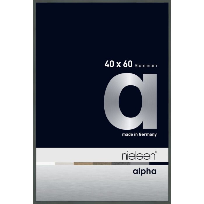 Алюминиевая фоторамка Nielsen Альфа 40x60 см платина