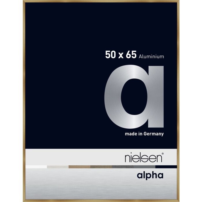 Алюмінієва фоторамка Nielsen Alpha 50x65 см, матовий бурштин