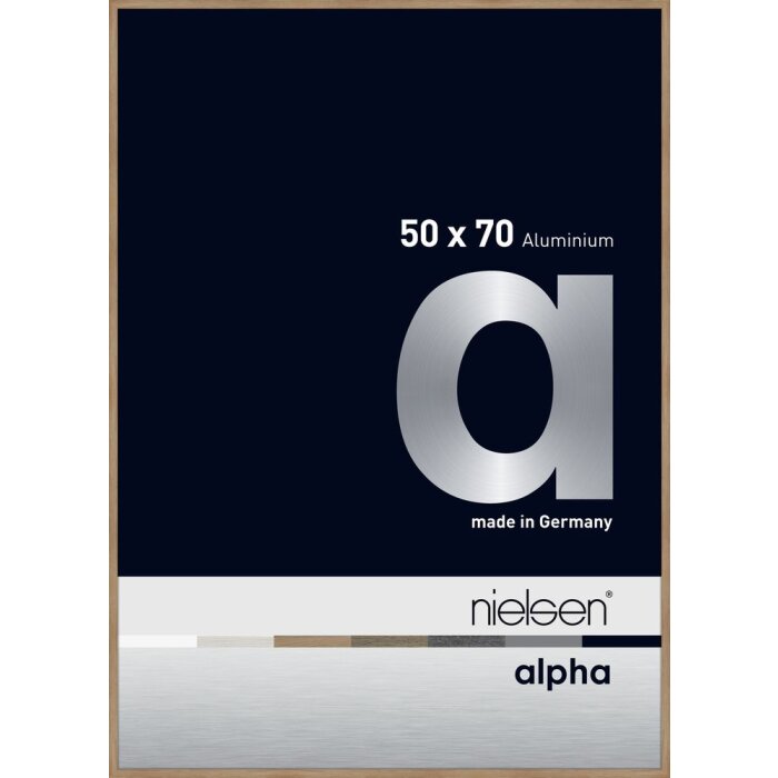 Алюмінієва фоторамка Nielsen Alpha 50x70 см дуб