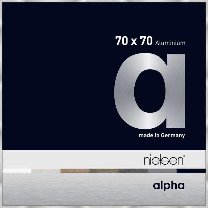 Алюминиевая фоторамка Nielsen Альфа 70x70 см серебристая