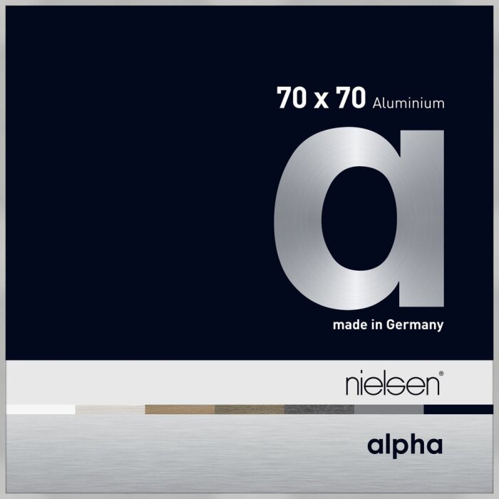 Алюмінієва фоторамка Nielsen Alpha 70x70 см сріблясто-матова