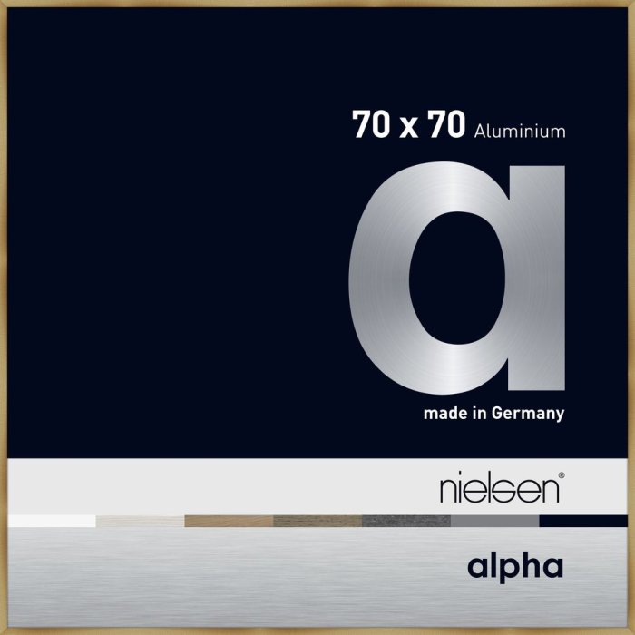 Алюминиевая фоторамка Nielsen Альфа 70x70 см матовый янтарь