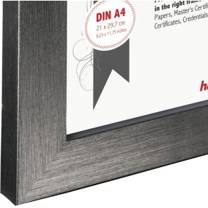 Пластикова рамка Париж 21x30 см чорна