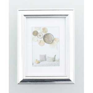 Пластикова рамка для лобі 10x15 см срібляста