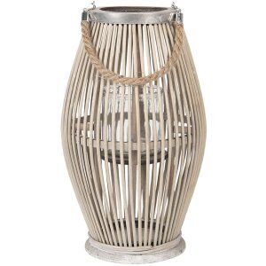 Ліхтар Clayre & Eef 6RO0470M Ø 23x40 см Сіре...