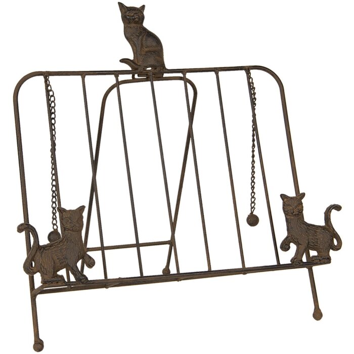 Підставка для книг з котами 38x25x38 см Clayre & Eef 6Y3814