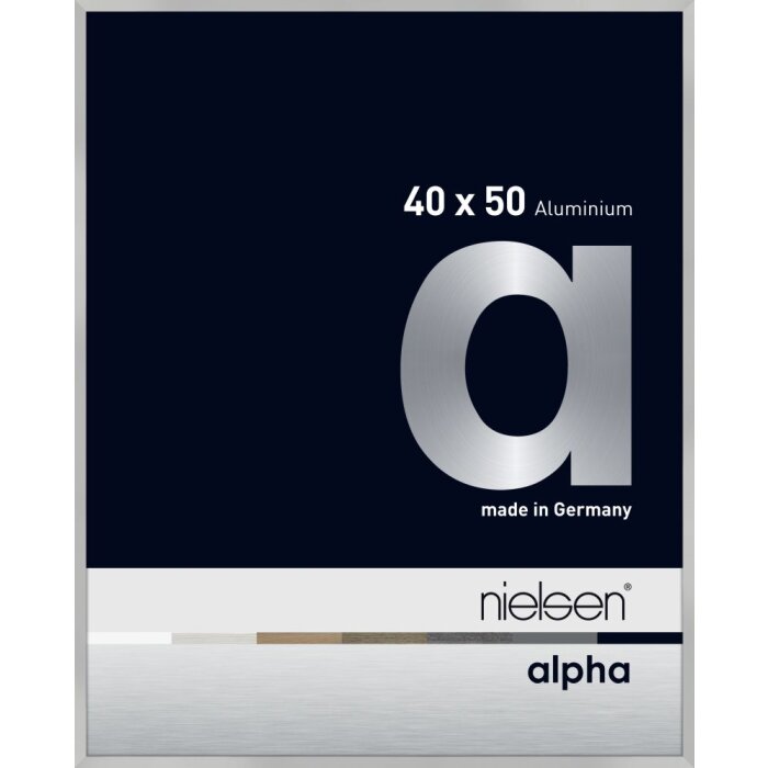 Алюмінієва фоторамка Nielsen Alpha TCSC 40x50 см сріблясто-матова