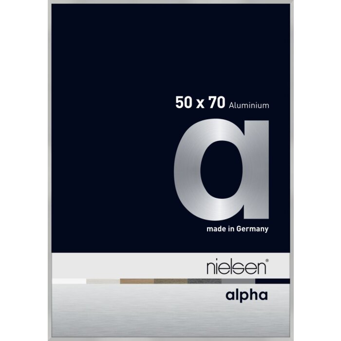 Nielsen алюминиевая фоторамка Alpha TCSC 50x70 см серебристо-матовая