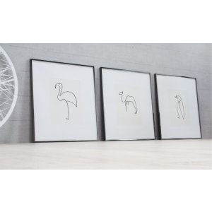 Nielsen Алюминиевая фоторамка Alpha TCSC 60x80 см анодированная черная матовая