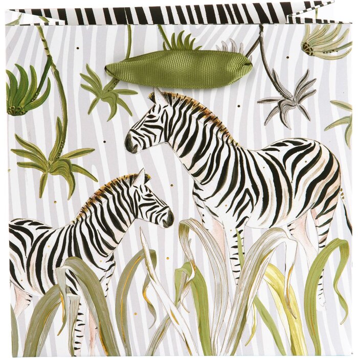 Подарунковий пакет Wild Life Зебра 18x18x8 см