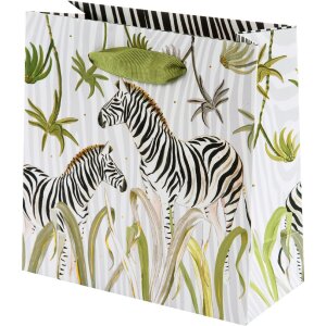 Подарочный пакет Wild Life Zebra 18x18x8 см