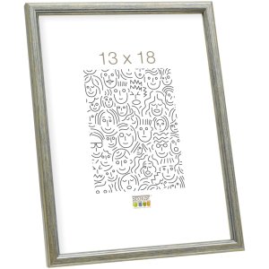 S236D1 Деревяна рамка срібляста 10x15 см