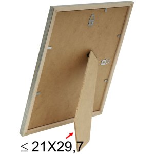 S236D1 Деревяна рамка срібляста 10x15 см