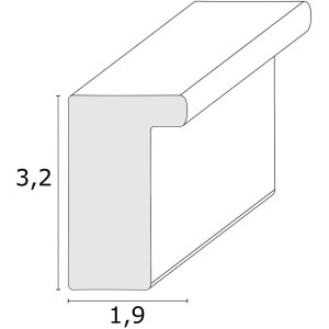 Холщовая фоторамка S46V черная 40x50 см