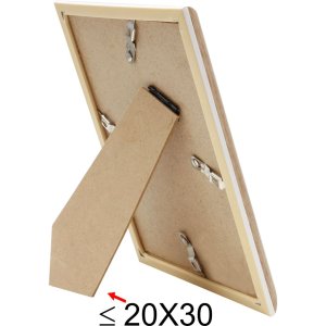 Пластикова рамка S46WG натуральний край білий 13x18 см