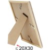 Пластикова рамка S46WG натуральний край білий 13x18 см
