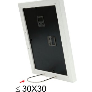 Деревяна рамка S66KF1 біла 30x45 см з паспарту