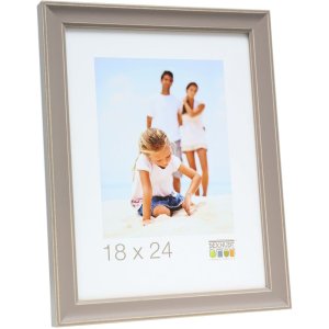 Деревяна фоторамка 10x15 см LONA в бежевому кольорі