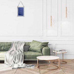 Винтажная металлическая рамка для 2 фотографий 15x20 см черная