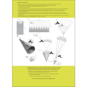 Шкільний набір для виготовлення конусів Goldbuch Dino 3D кольоровий картон зелений Висота 68 см