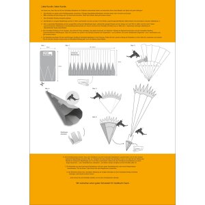 Набір для виготовлення шкільних конусів Goldbuch 3D з гофрованого картону, мотив екскаватора 68 см для початкових класів